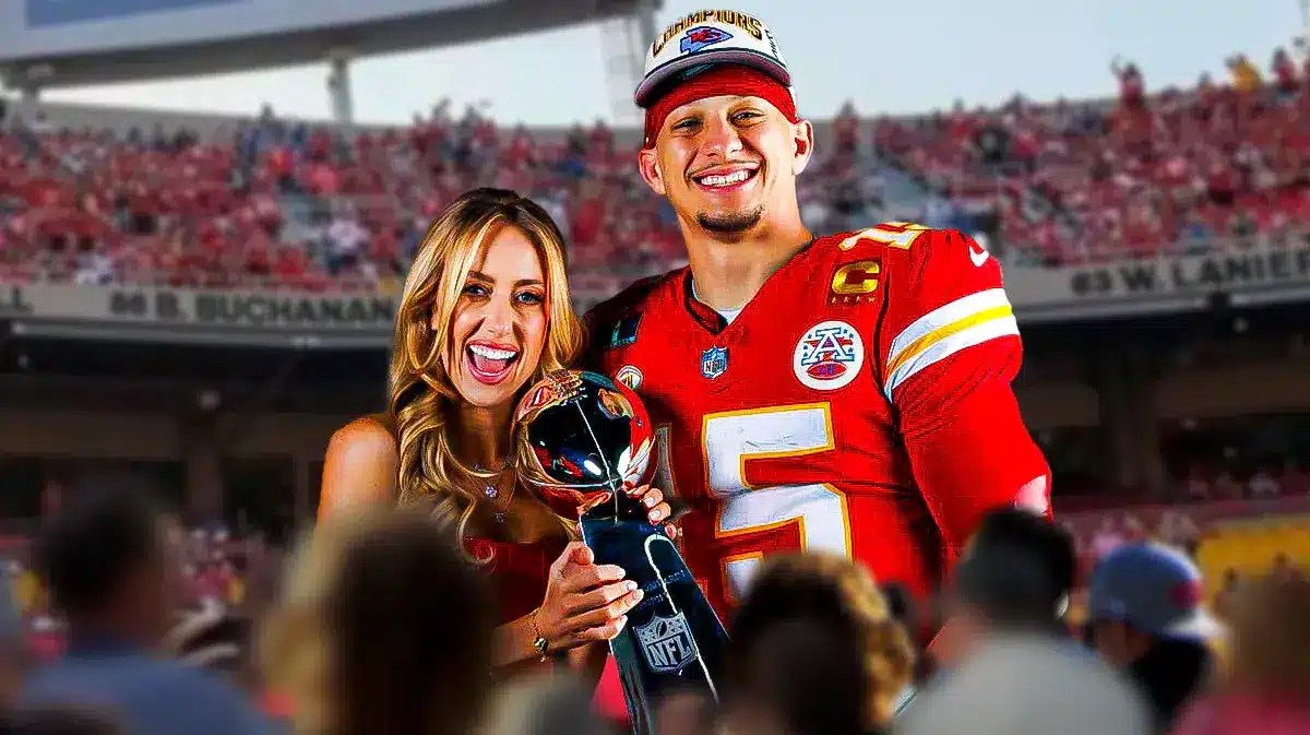 Patrick and Brittany Mahomes visit children shot at the parade