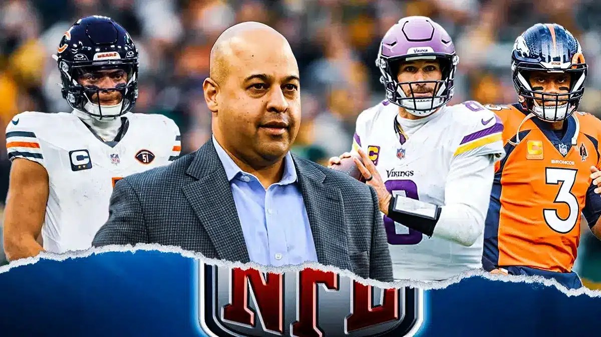 Steelers GM Omar Khan with Justin Fields Kirk Cousins Russell Wilson