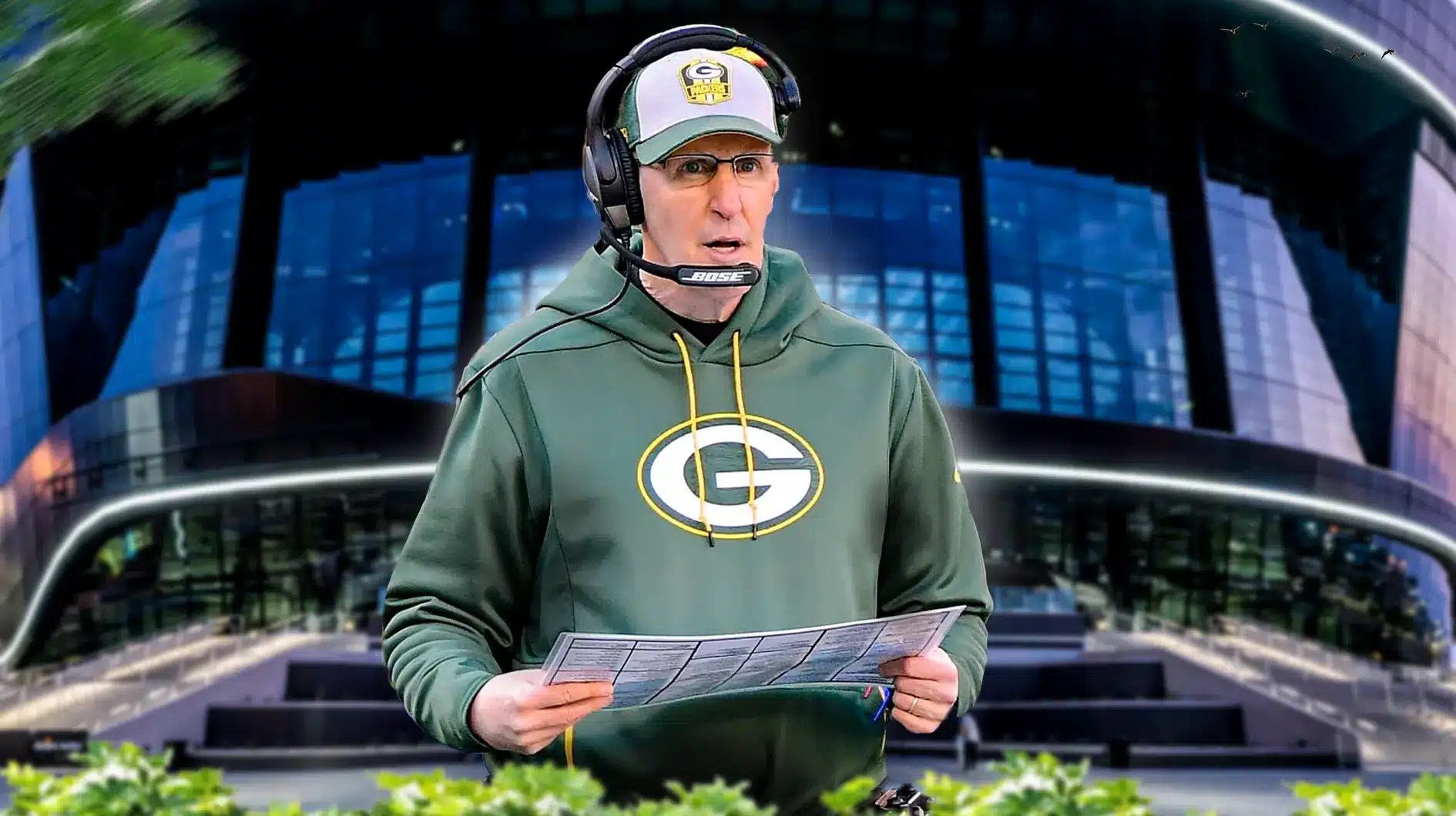 Steelers, Antonio Pierce, Joe Philbin, Joe Philbin Raiders, Raiders hire, Joe Philbin with Raiders stadium in the background