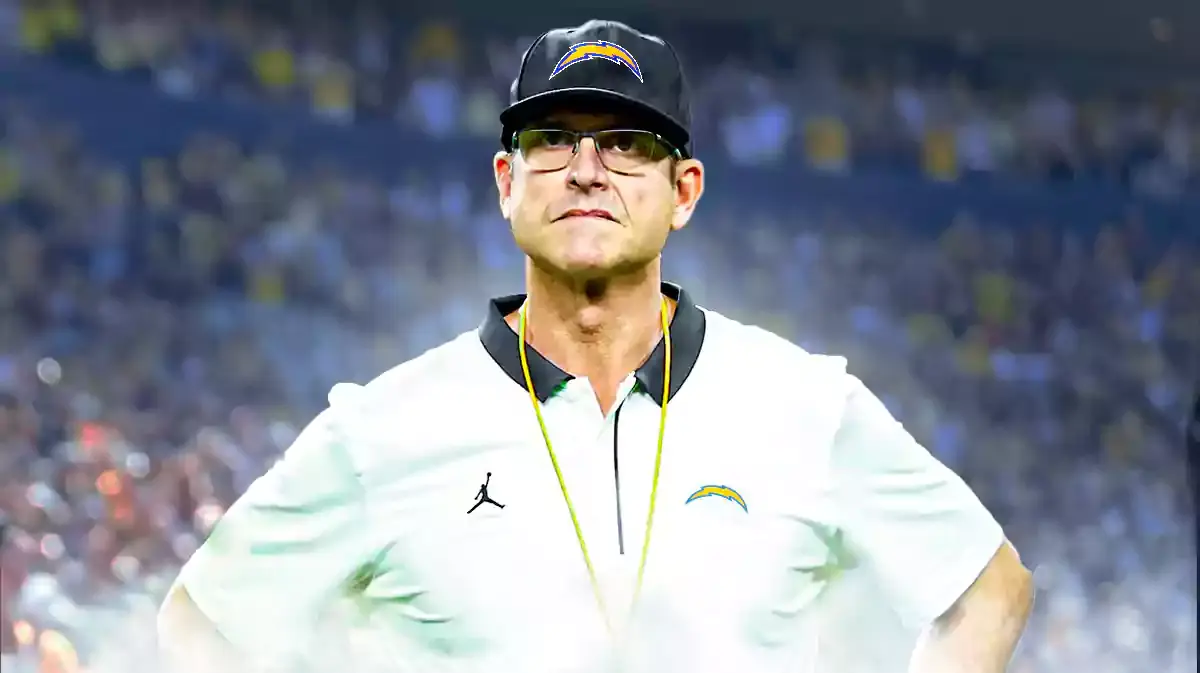 Chargers head coach Jim Harbaugh