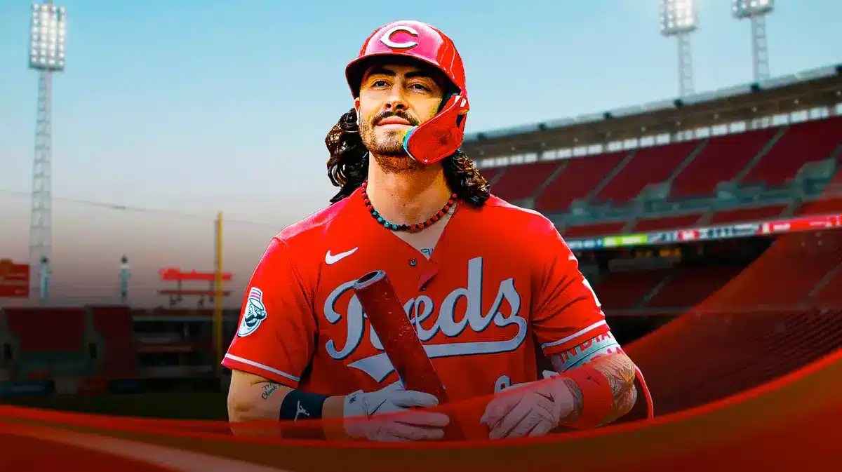 Photo: Jonathan India in action in Cincinnati Reds jersey