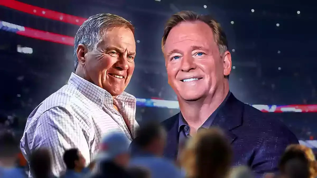 NFL commissioner Roger Goodell and Bill Belichick