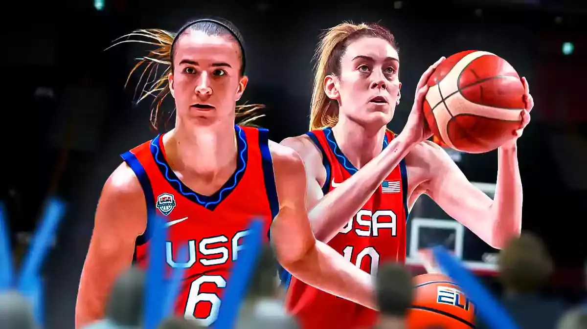 Sabrina Ionescu and Breanna Stewart in Team USA jerseys