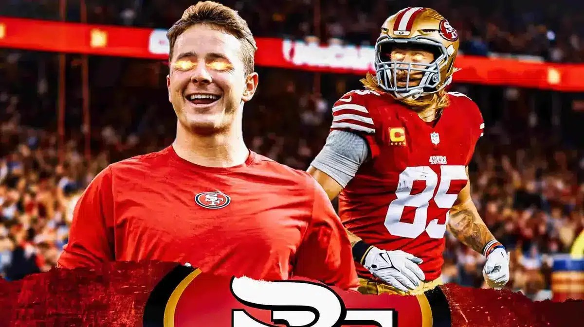 49ers' Brock Purdy and George Kittle with fire in their eyes