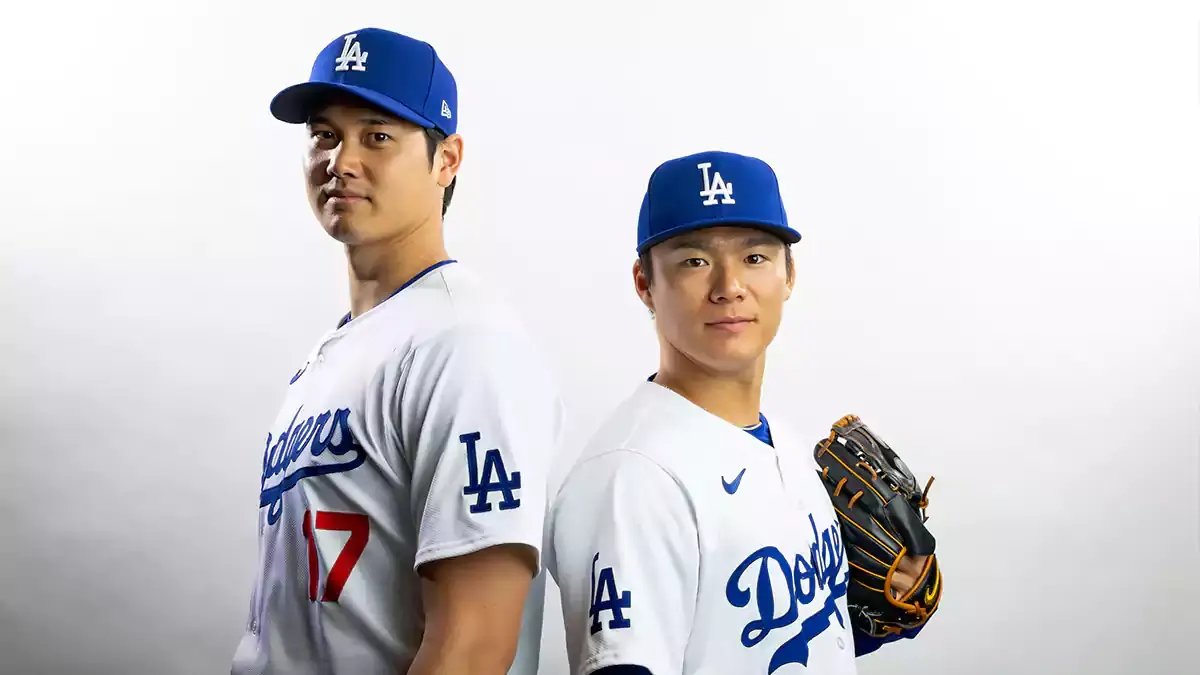 Shohei Ohtani and Yoshinobu Yamamoto on the Los Angeles Dodgers before spring training