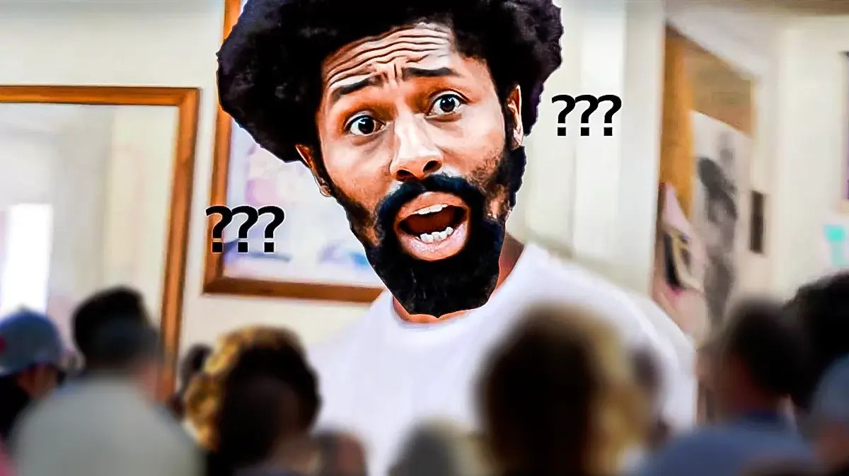 Nets' Spencer Dinwiddie as the Nick Young meme