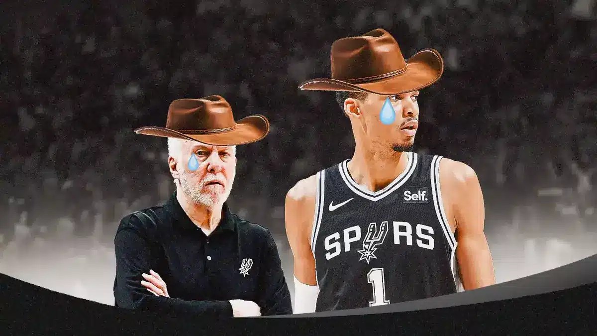 Spurs' Gregg Popovich and Victor Wembanyama