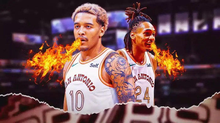 Spurs' Jeremy Sochan, Devin Vassell breathing fire