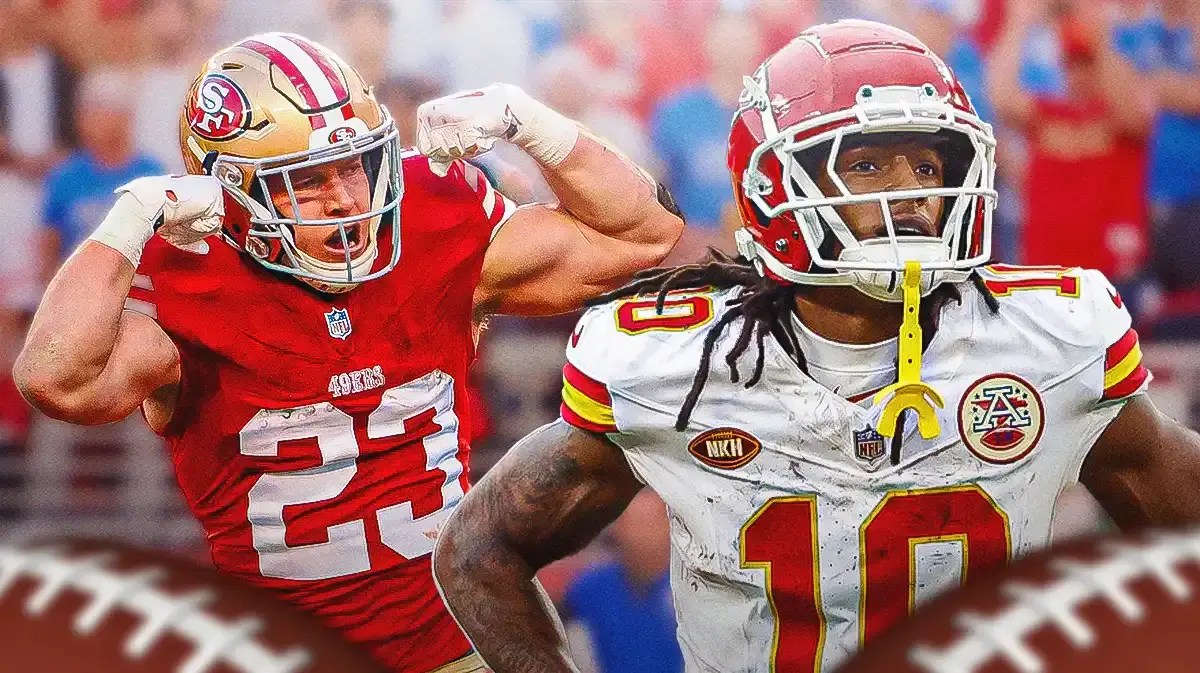 Super Bowl 58 Odds Most Rushing Yards between Christian McCaffrey, Isaiah Pacheco