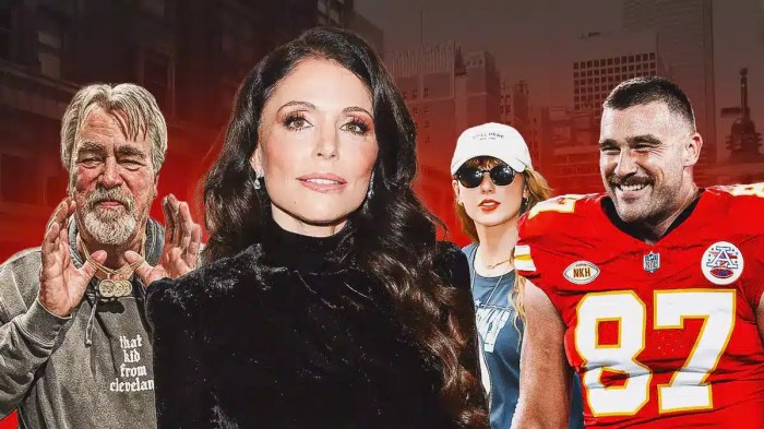 Bethenny Frankel and Ed Kelce and Taylor Swift, Travis Kelce