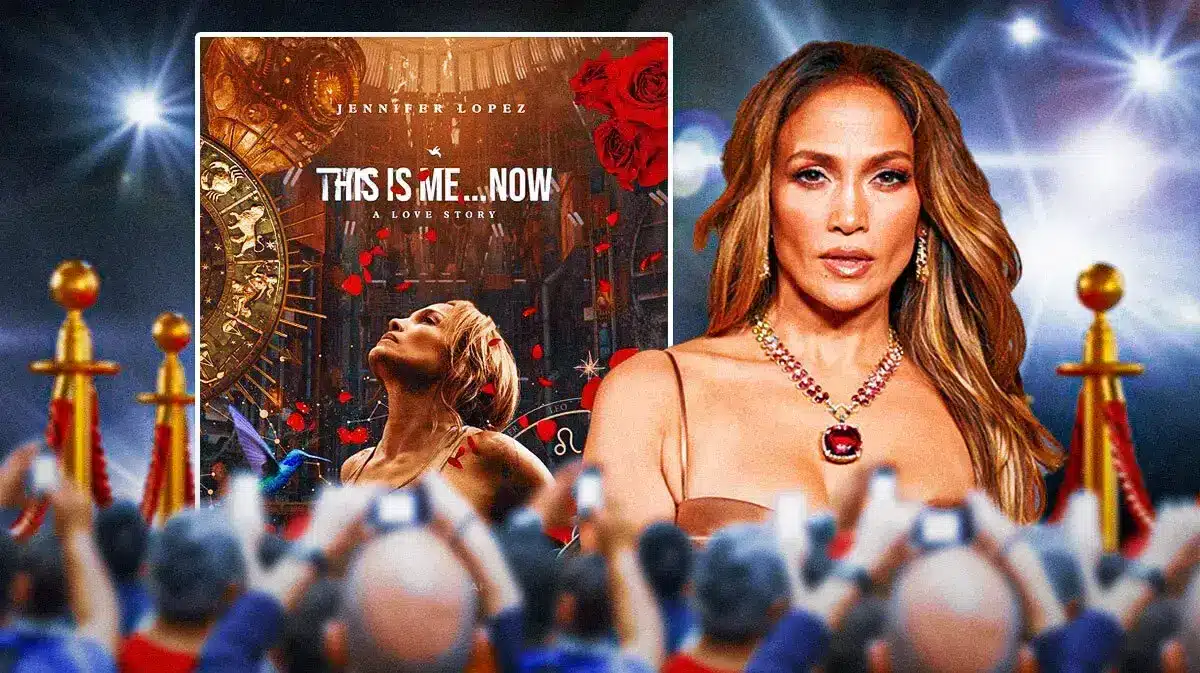 This Is Me Now poster and Jennifer Lopez.