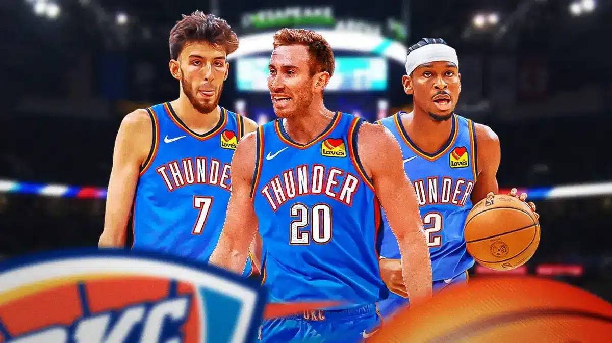 Gordon Hayward, Shai Gilgeous-Alexander, Chet Holmgren of the Thunder