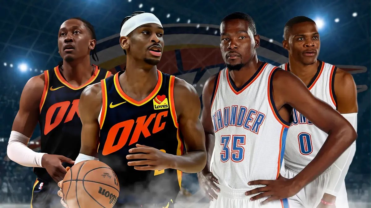Oklahoma City Thunder, Shai Gilgeous-Alexander, Jalen Williams, Kevin Durant, Russell Westbrook