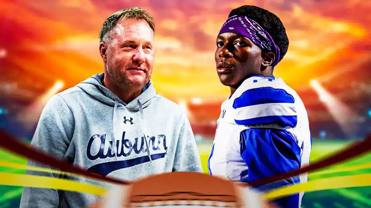 Hugh Freeze and wideout from Georgia State Robert Lewis