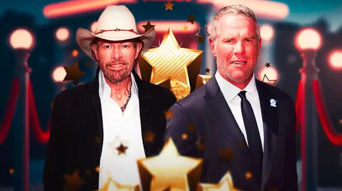 Toby Keith and Brett Favre.
