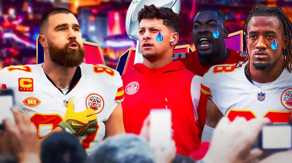 Chiefs' Travis Kelce, Patrick Mahomes, Chris Jones and L'Jarius Sneed