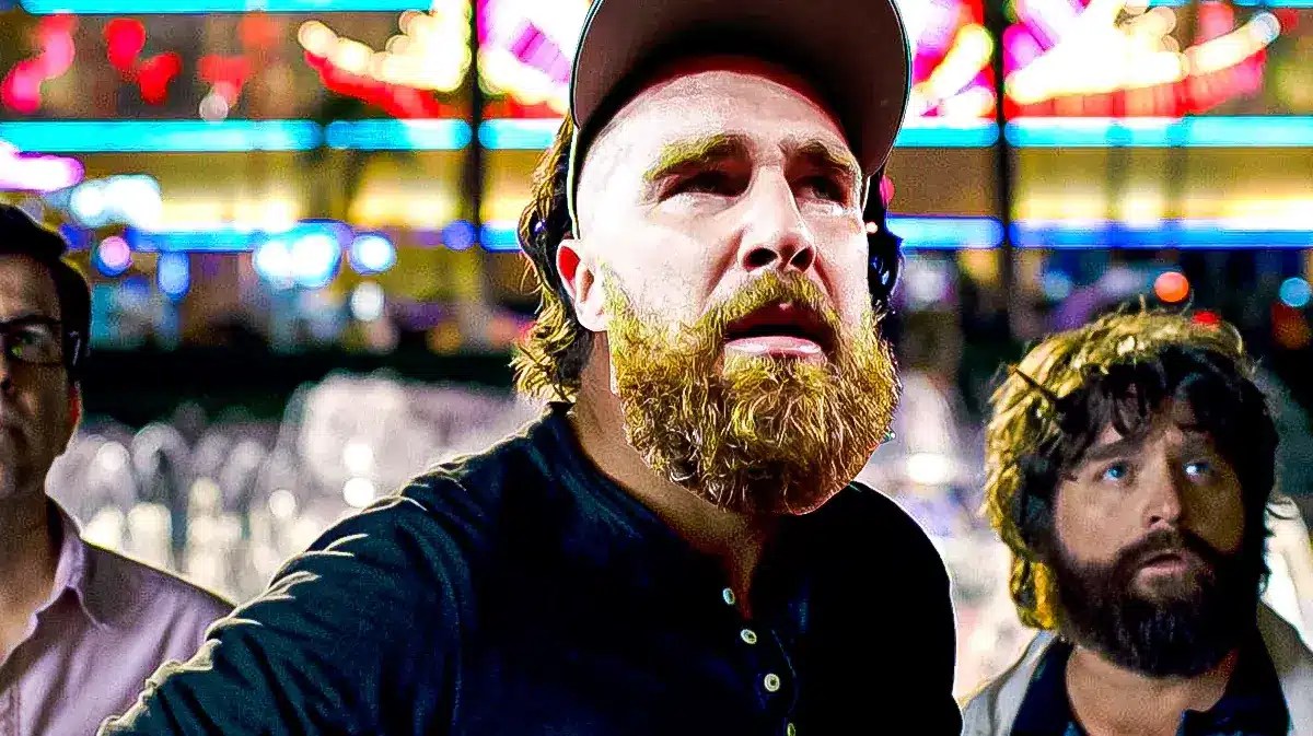 Travis Kelce (Chiefs) as Bradley Cooper in The Hangover