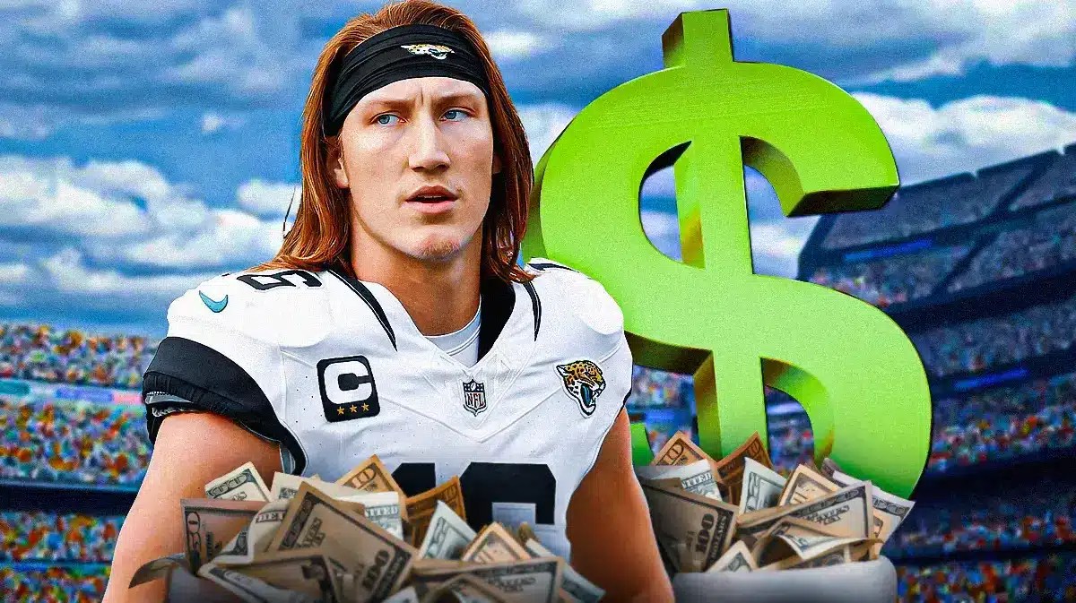 Jaguars QB Trevor Lawrence, dollar sign