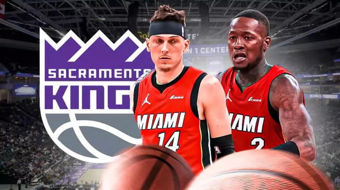 Heat guards Tyler Herro, Terry Rozier, Kings