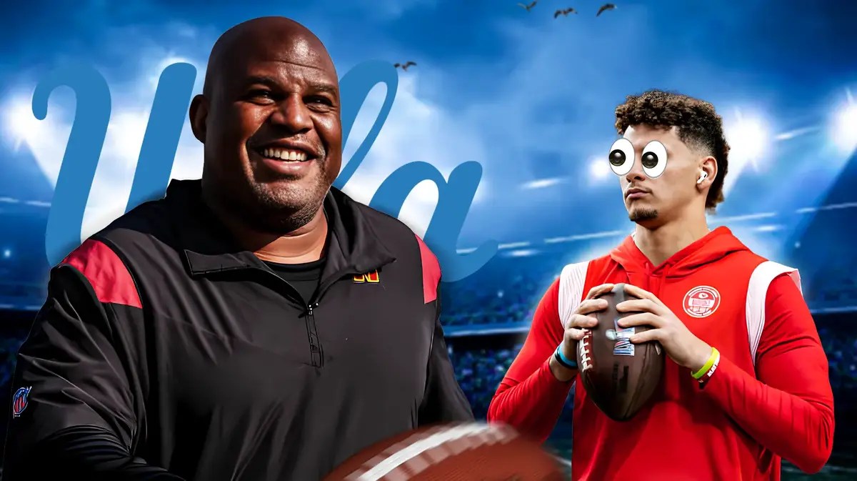 Eric Bieniemy and Patrick Mahomes