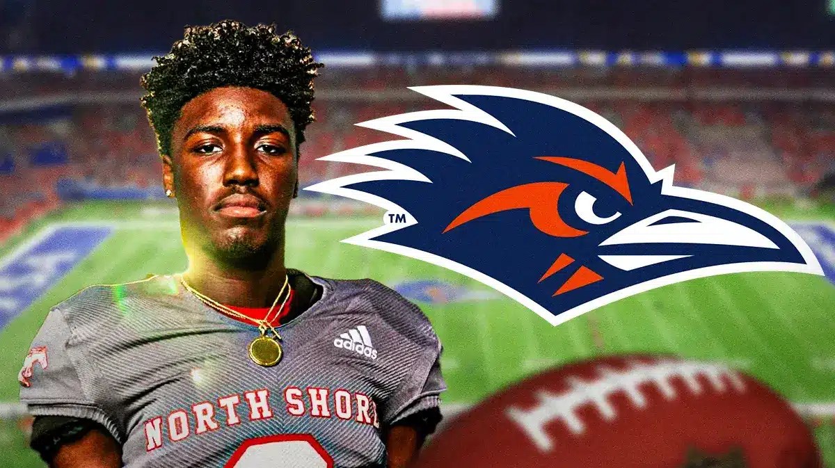 UTSA football logo with Denver Harris.