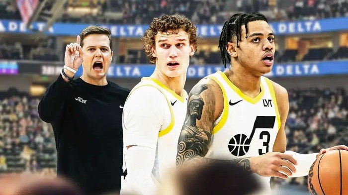 Jazz Will Hardy, Lauri Markkanen and Keyonte George