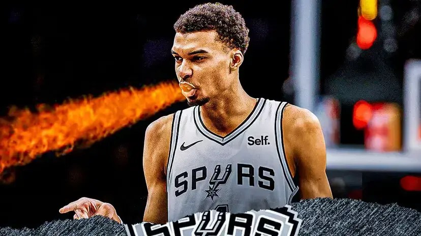 2023 NBA Draft star and Spurs Gregg Popovich mentee Victor Wembanyama after win vs Raptors