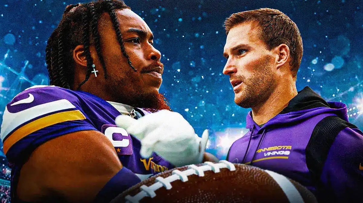 Vikings' Justin Jefferson and Kirk Cousins