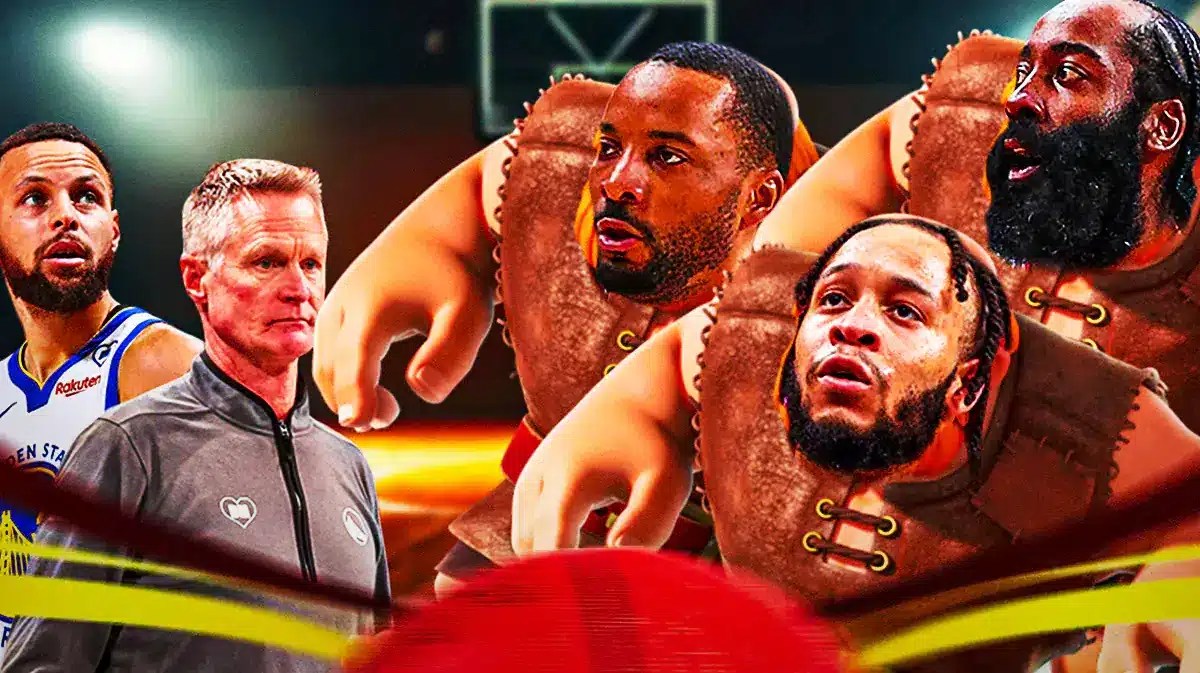 Clippers' Norman Powell, James Harden, Amir Coffey as giants stomping on Warriors' Stephen Curry and Steve Kerr