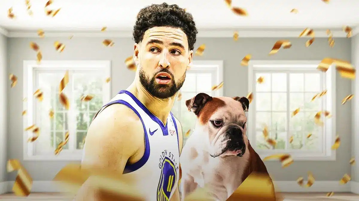Warriors Steve Kerr mentee Klay Thompson and Rocco before Suns game