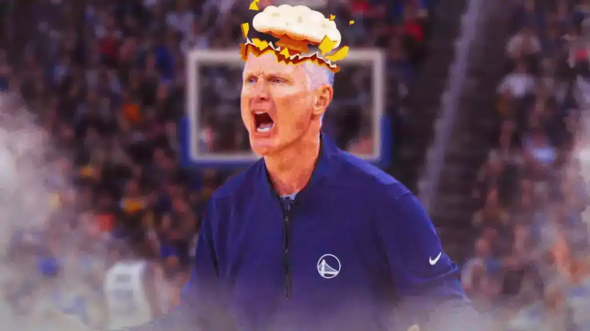 Warriors' Steve Kerr with mind-blown head