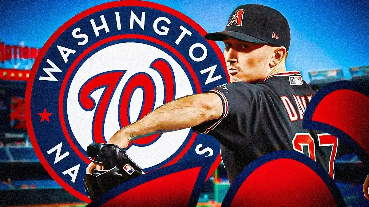 Nationals, pitcher Zach Davies, Nationals Park in back
