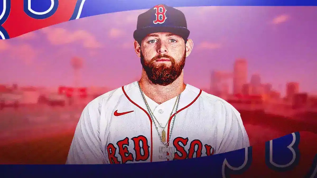 Photo: Jordan Montgomery in Red Sox jersey pitching
