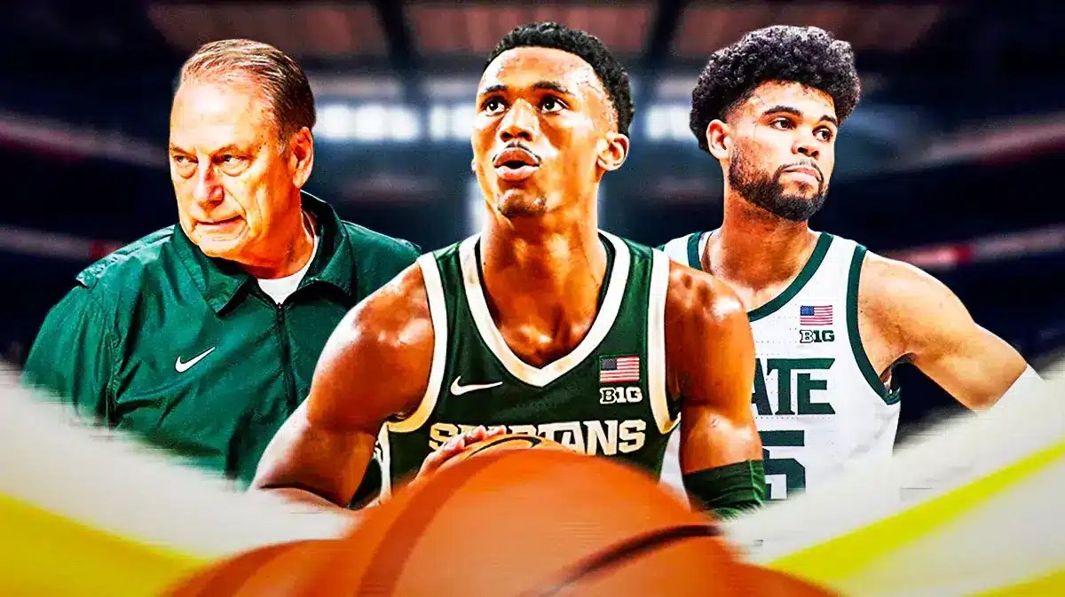 Tom Izzo, Tyson Walker, and Malik Hall