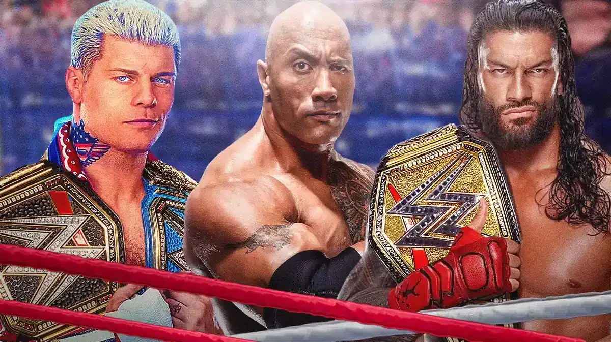 Cody Rhodes, The Rock, Roman Reigns, Undisputed Championship