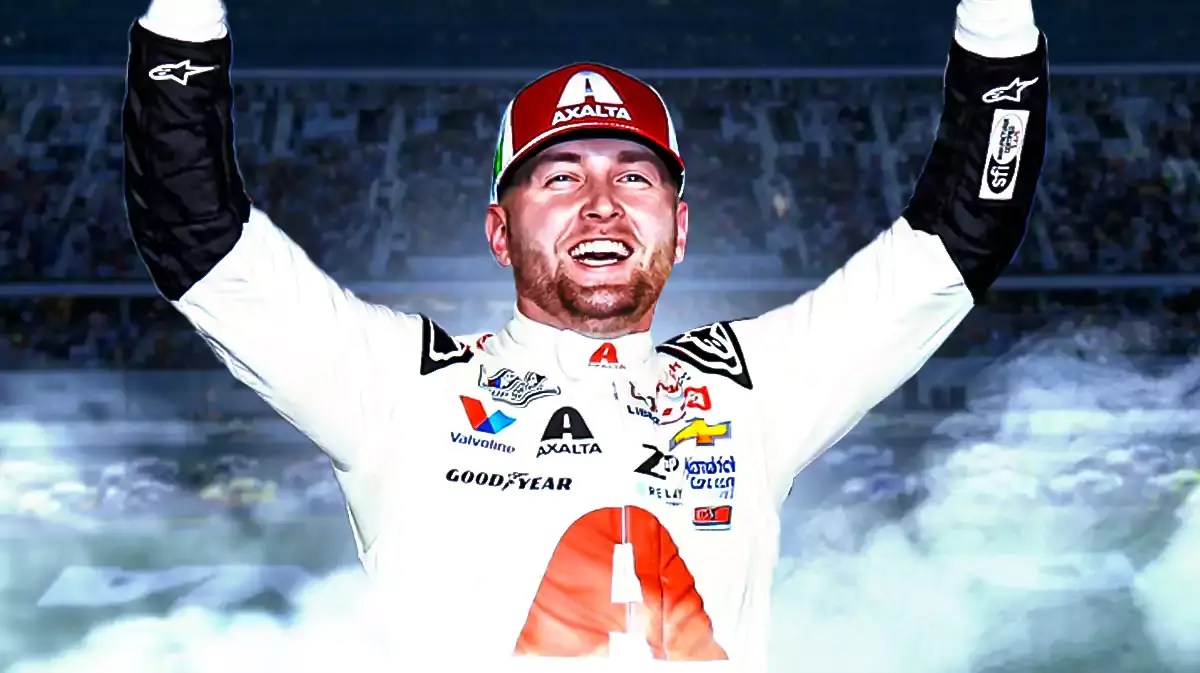 NASCAR's William Byron celebrates in Daytona 500 track after multiple crashes
