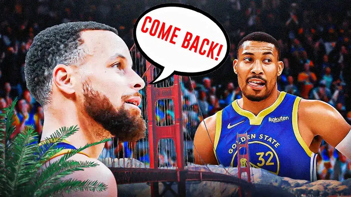 Warriors buyout candidate Otto Porter Jr. with Stephen Curry