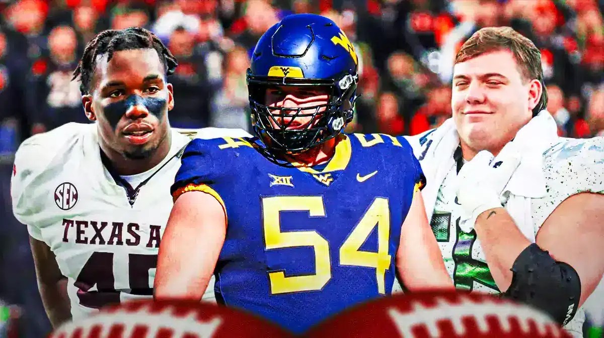 Edgerrin Cooper Texas A&M, Jackson Powers-Johnson Oregon, Zach Frazier West Virginia