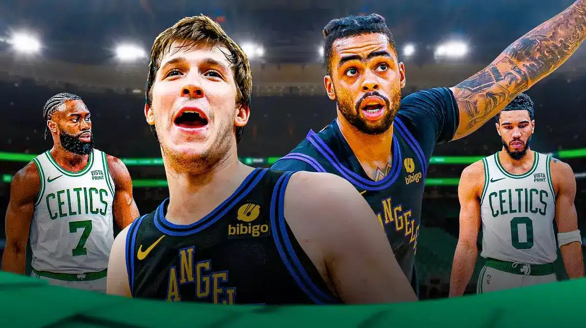 austin reaves lakers dangelo russell celtics