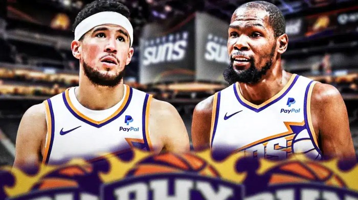 Devin Booker and Kevin Durant, Phoenix Suns