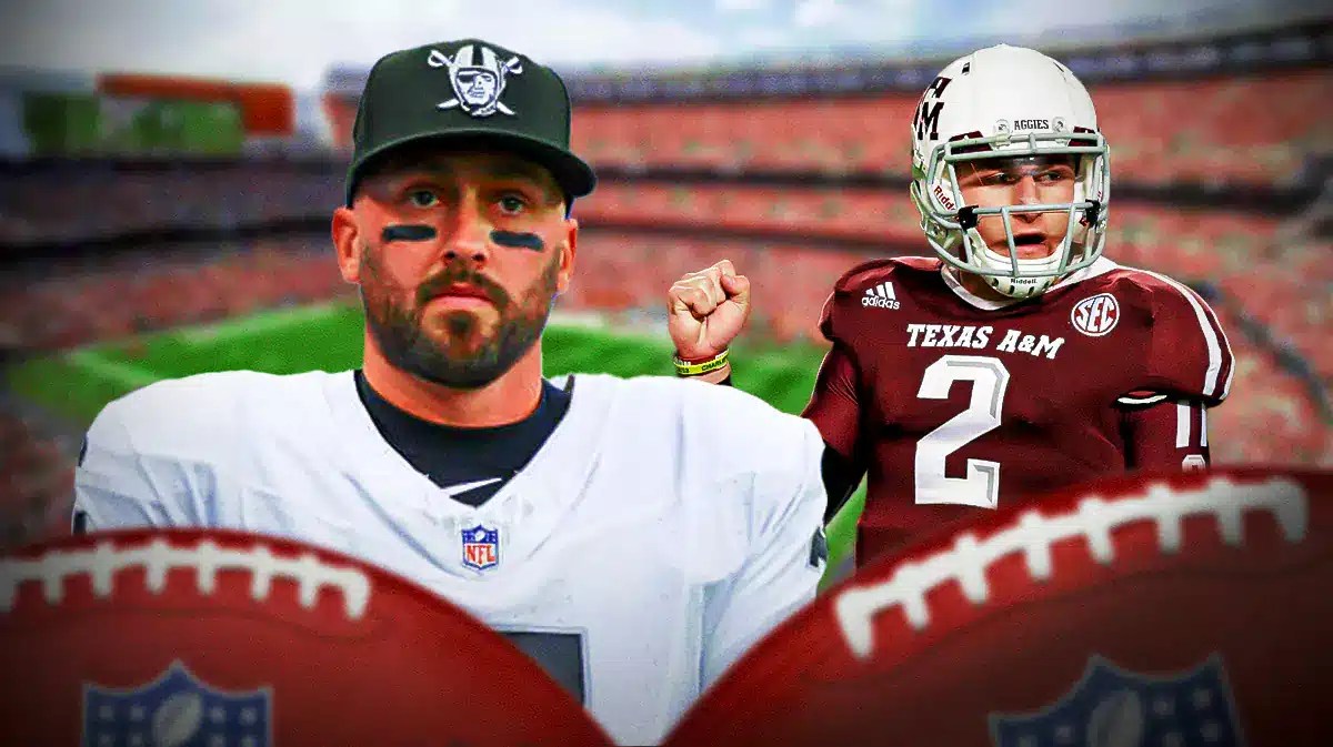 Browns, Brian Hoyer, Johnny Manziel, Brian Hoyer Browns, Johnny Manziel Browns, Brian Hoyer and Johnny Manziel with Browns stadium in the background