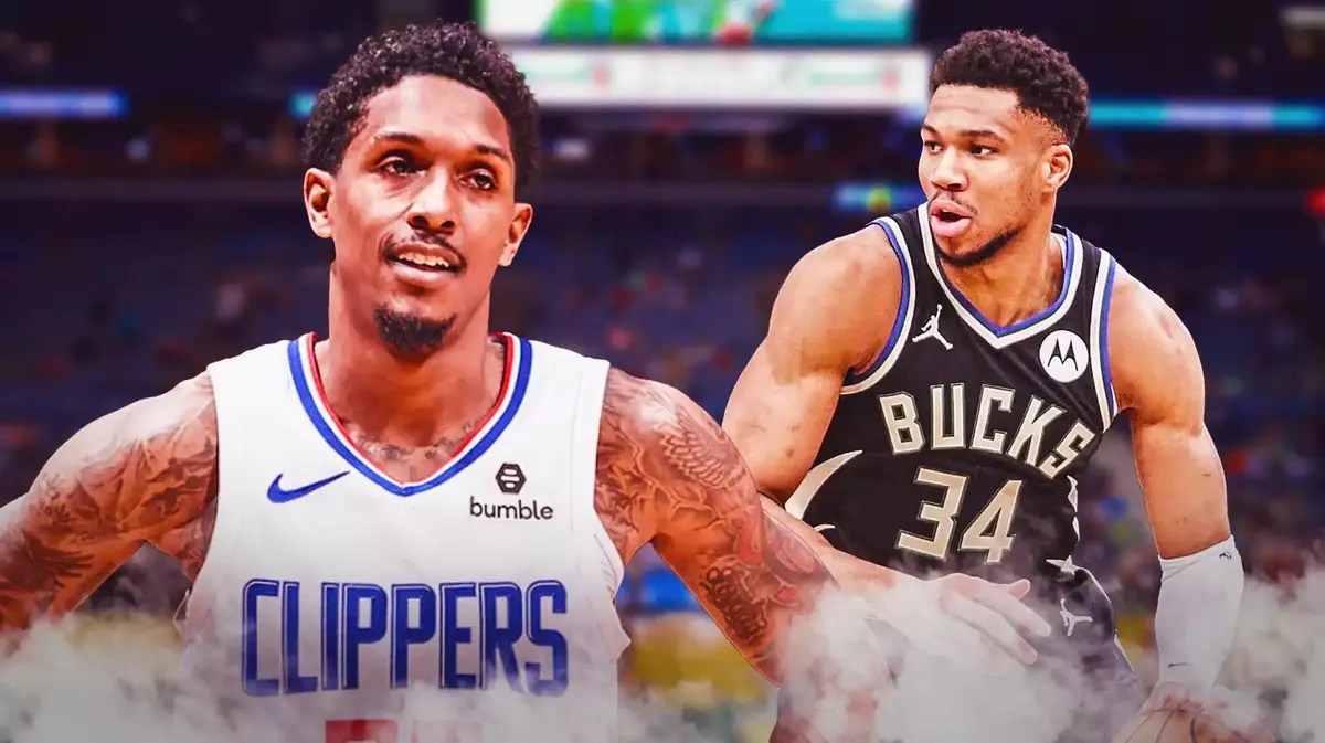 Bucks Damian Lillard teammate and Doc Rivers mentee Giannis Antetokounmpo with Lou Williams