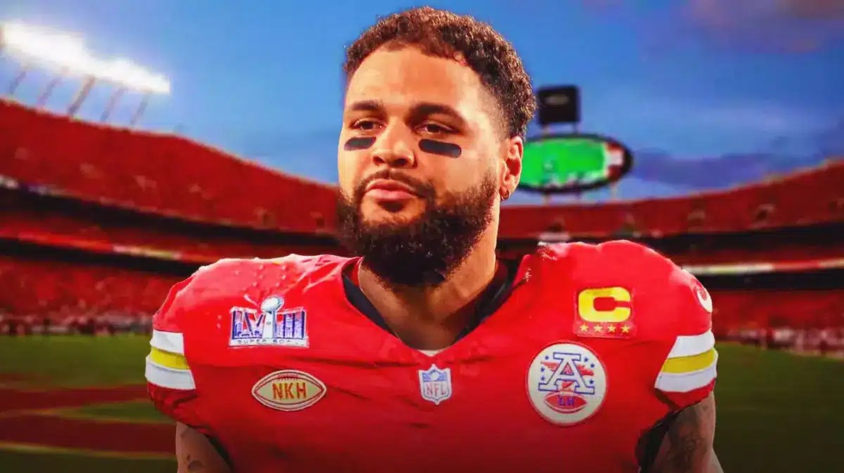 Buccaneers wide receiver Mike Evans in a Chiefs uniform
