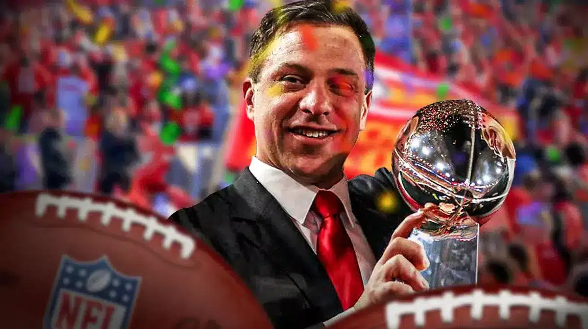 Chiefs GM Brett Veach at Super Bowl parade