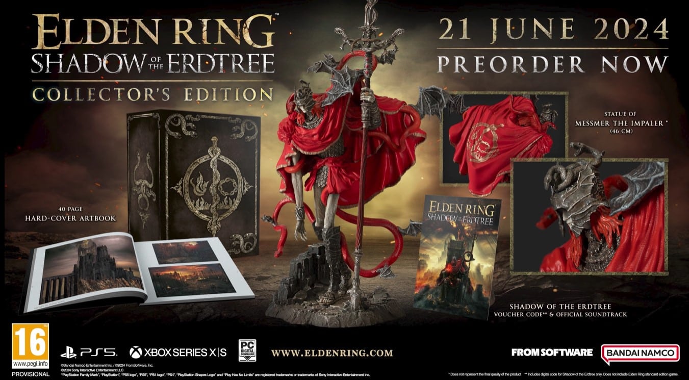 Elden Ring Shadow of the Erdtree Retail Edition Contents