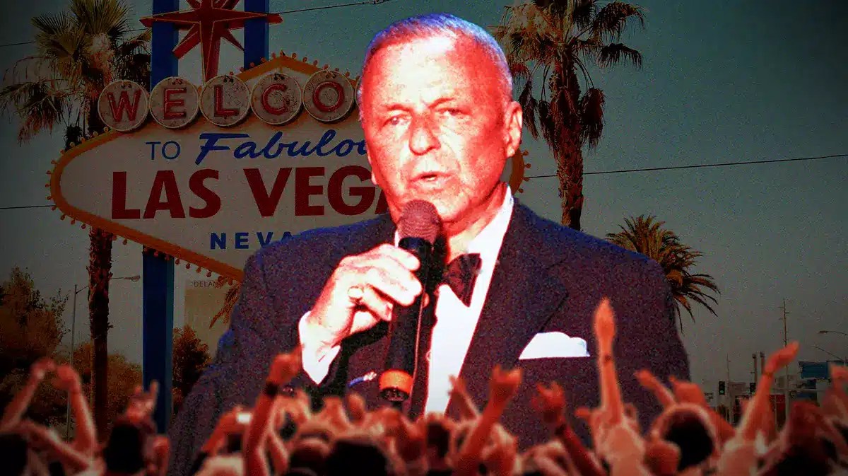 Frank Sinatra in Las Vegas.