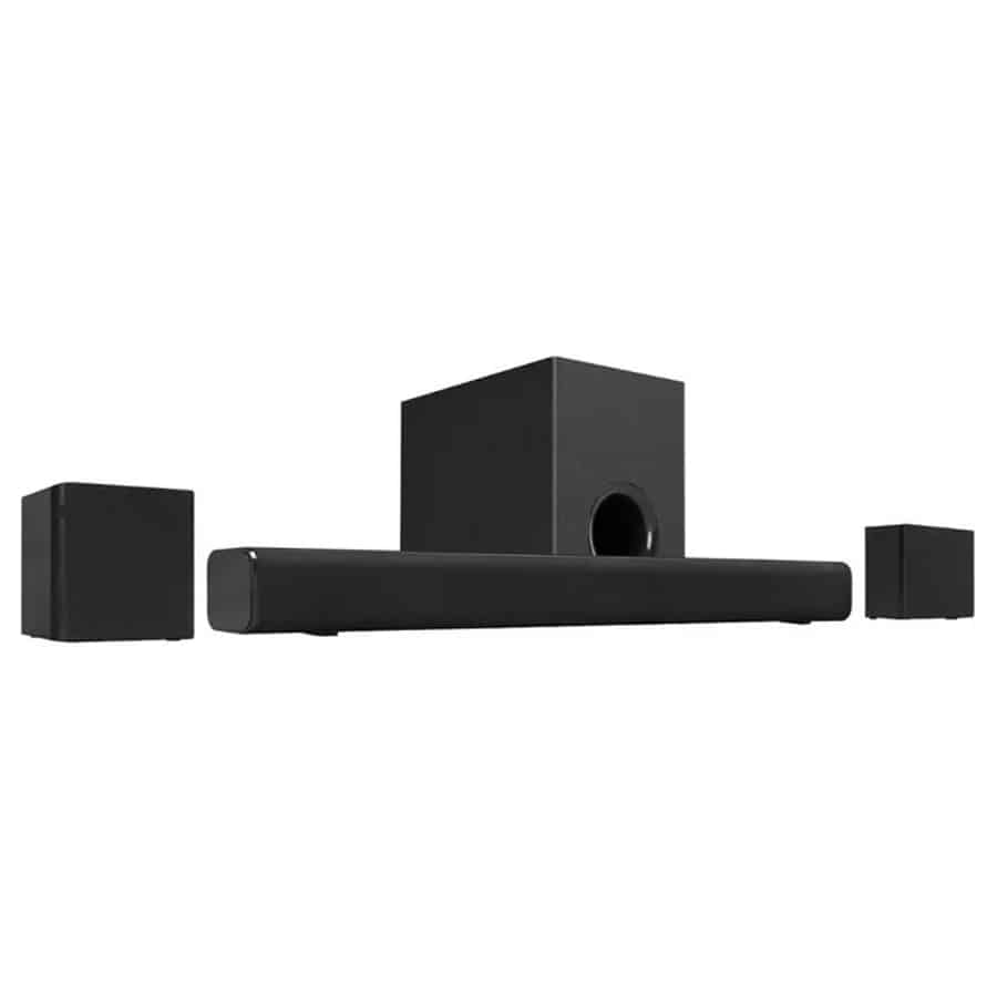 iLive v5.0 Bluetooth 4.1 Channel Home Theater Speaker System on a white background.