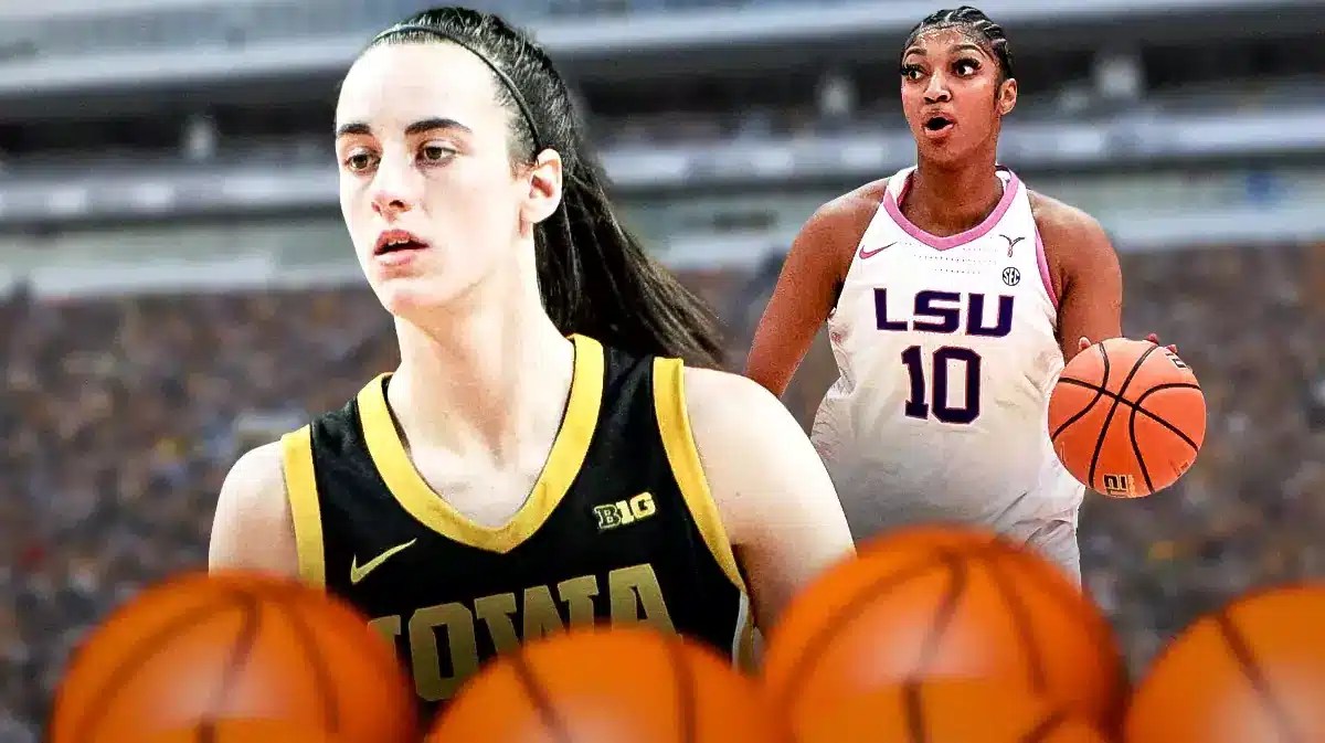 Iowa star Caitlin Clark gets massive flowers from LSU’s Angel Reese after breaking NCAA record