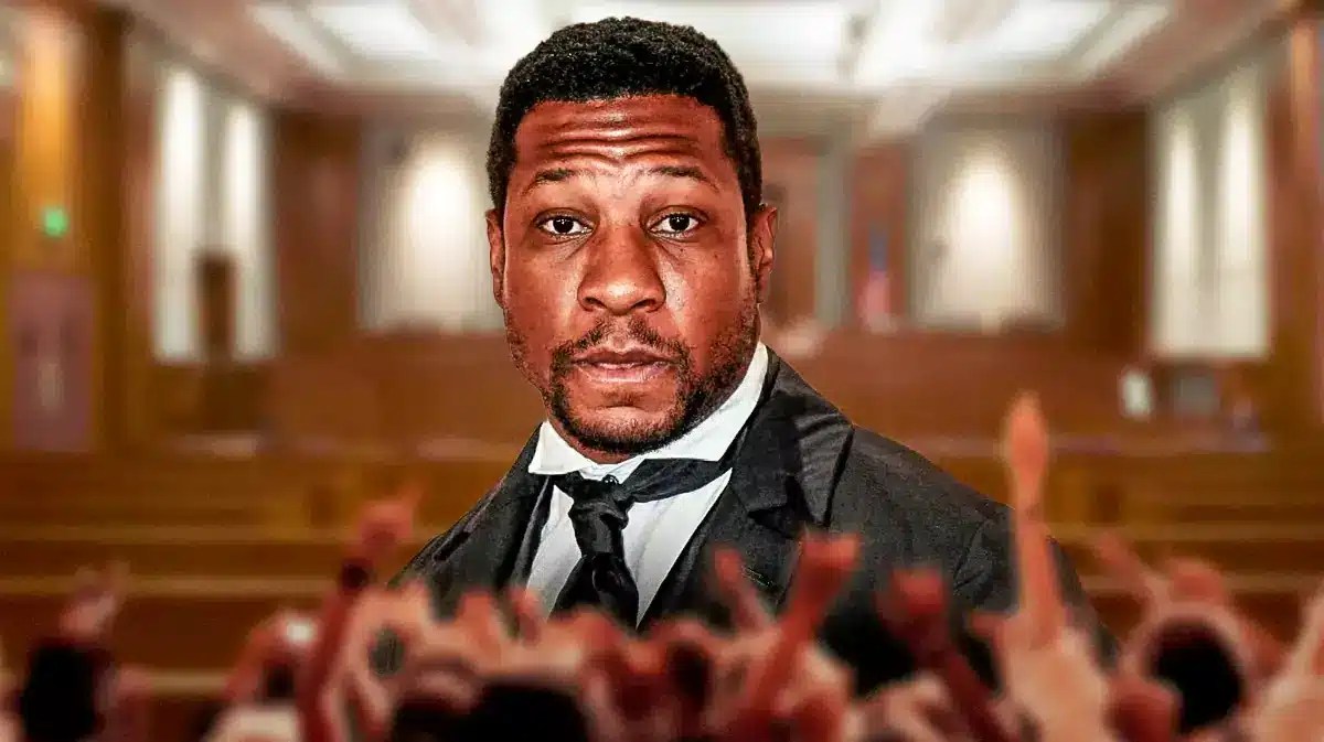 Jonathan Majors in court.
