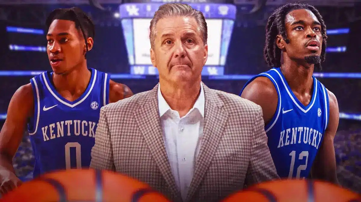 John Calipari, Antonio Reeves, and Rob Dillingham